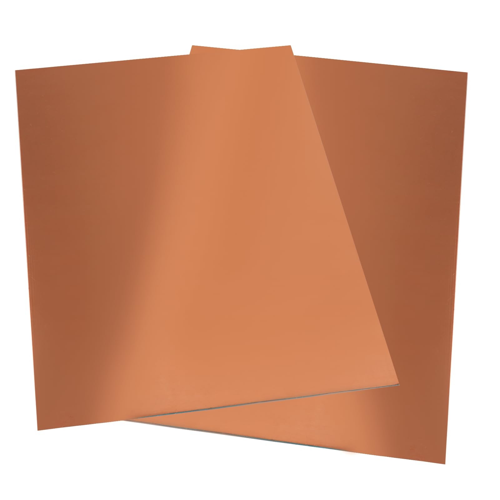 2pcs Pure Copper Sheet 8 X 12 Inch 24 Gauge/0.5mm Metal Copper Plate Film Attach