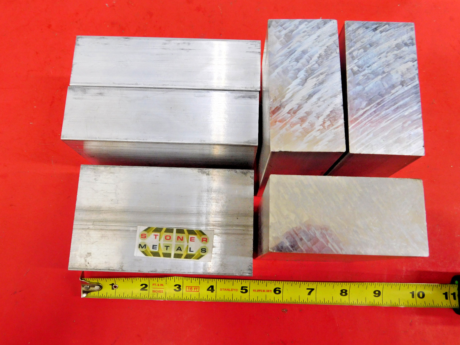 6 Pieces 1-1/2″ X 3″ ALUMINUM 6061 FLAT BAR 5″ long Solid T6511 New Mill Stock