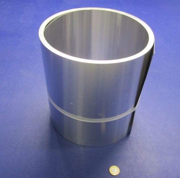 3003 Aluminum Foil (1/2 Hard- H14).016″ Thick x 10.0″ Wide x 50 Feet Long
