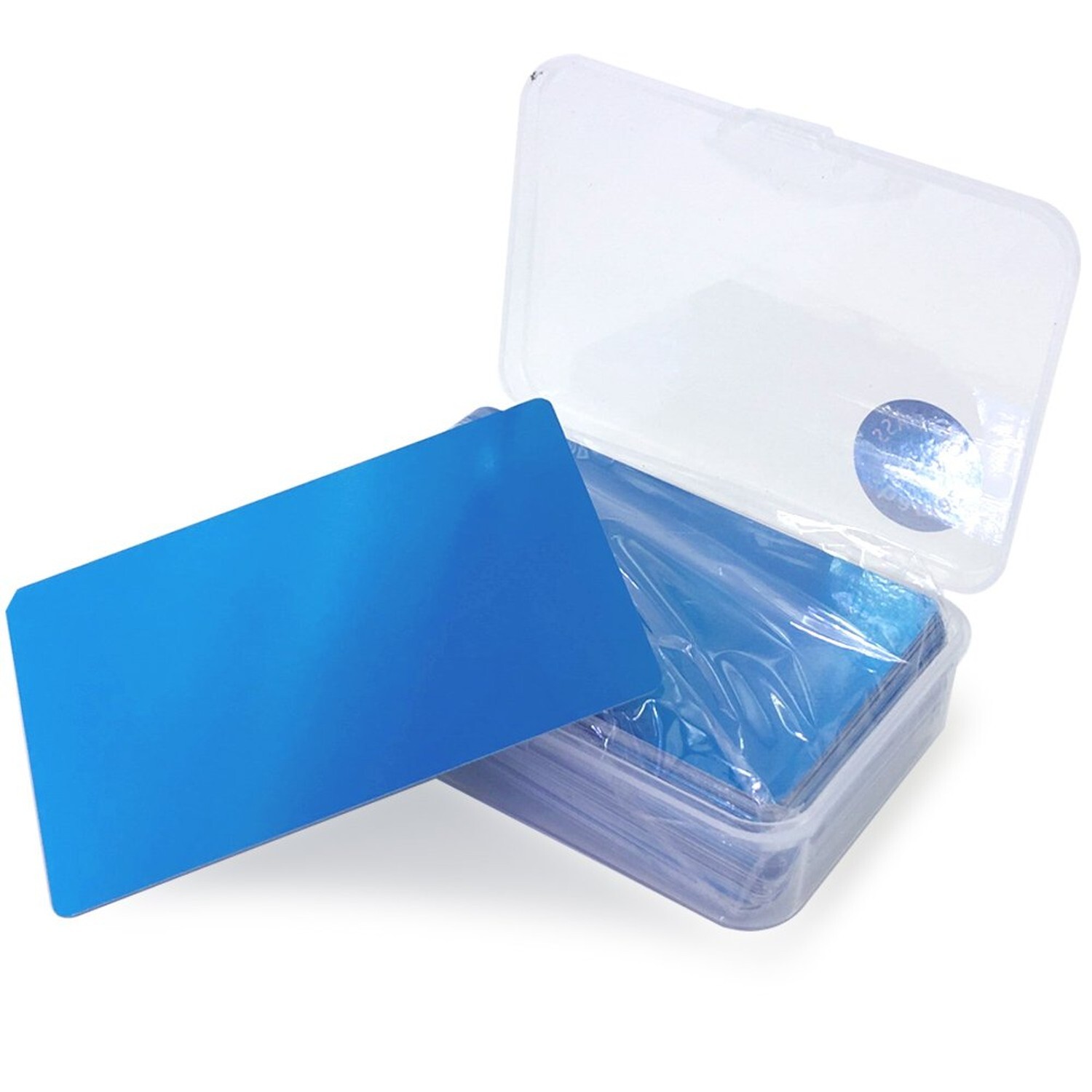100PCS Aluminum Alloy Metal Card Plate 3.4 X2.13X0.008 inch for Laser Engrave…