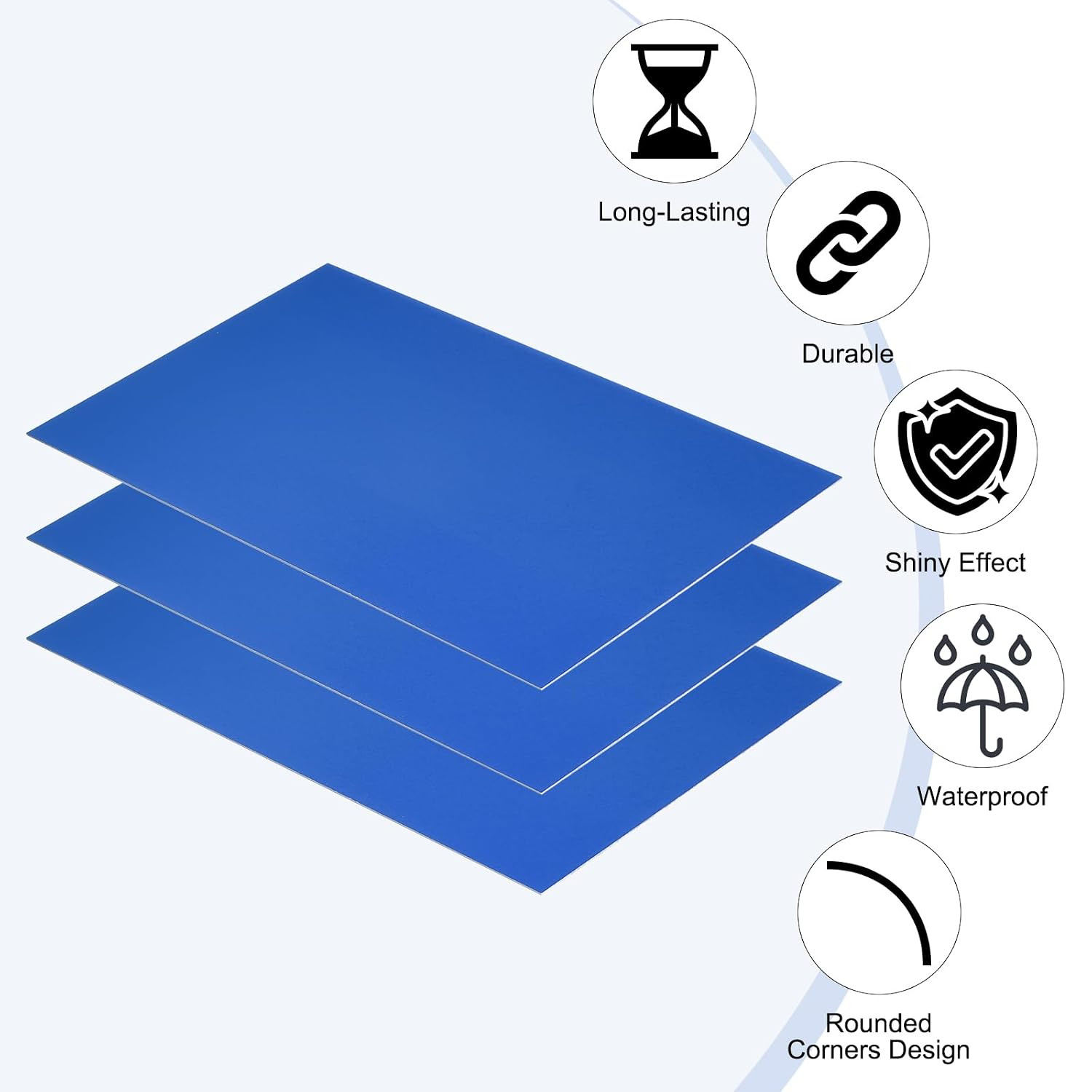 6X10 Inch Anodized Aluminum Sheet Metal, 3Pcs Laser Plates Engraving