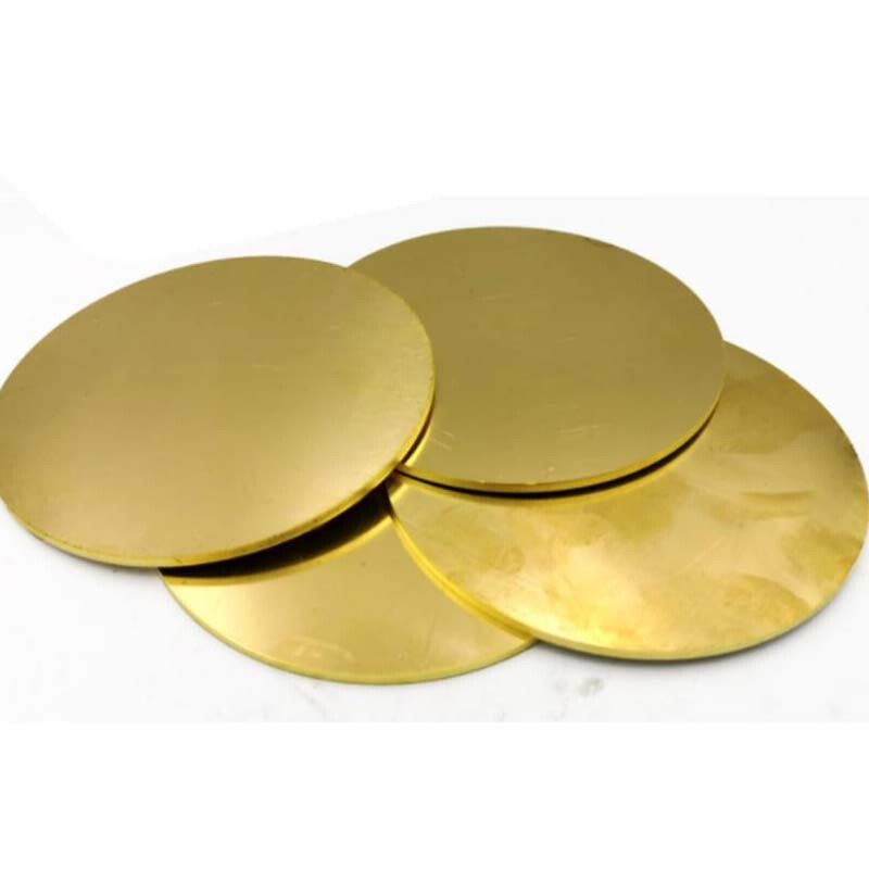 H62 Dia25 30 35 40 50 60 80 Mm Brass Disc Gasket Pure Copper Round Plate Brass