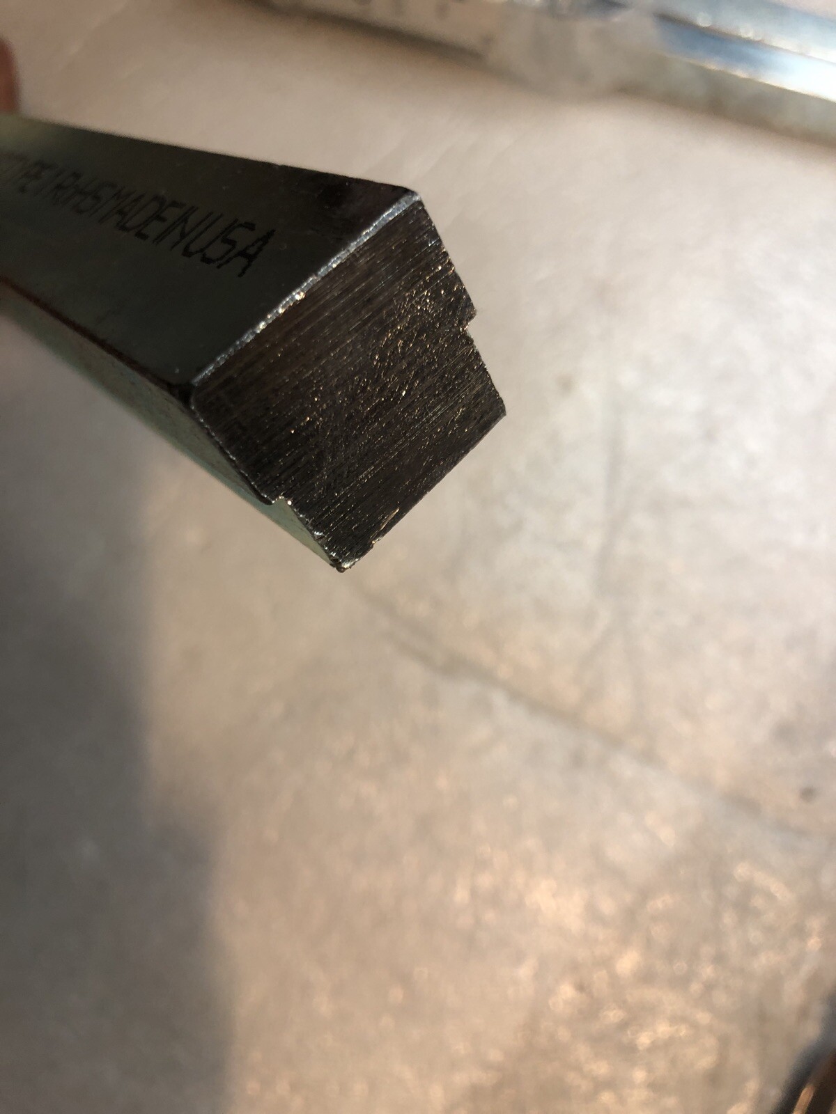 Step Key Stock, SK-27-1, 1” X 7/8 Type 1, 12 In L, Zinc Plated, Made in USA