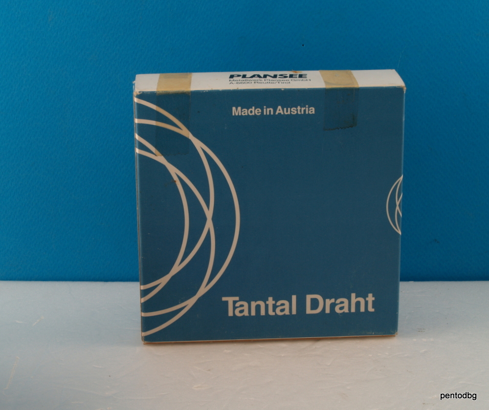 TANTALUM WIRE 2m~6,5 ft 0.250mm 0.01 in 30 AWG Ts-ANNEALED PLANSEE AUSTRIA