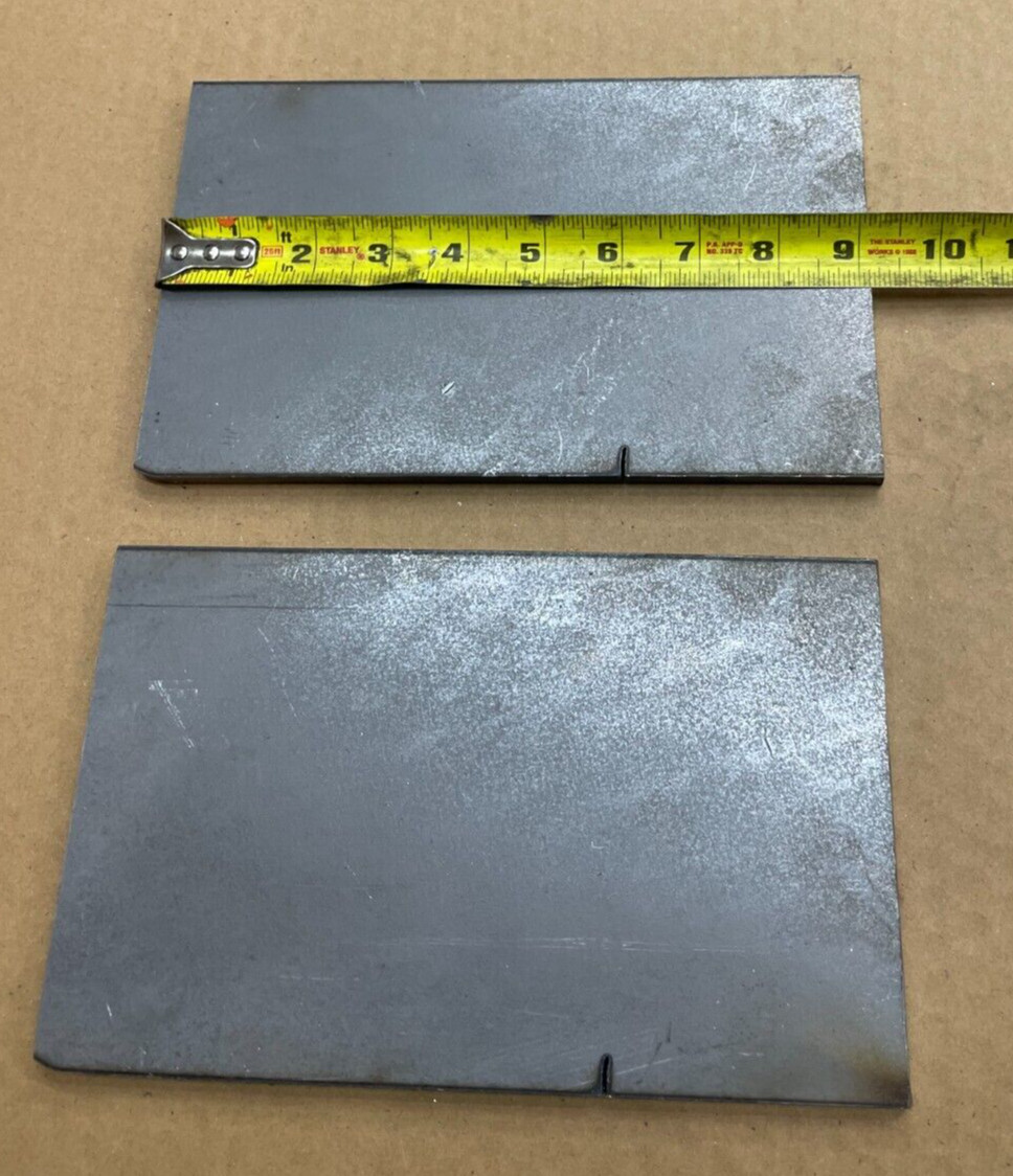 3/8″ A36 STEEL PLATE 3/8″ x 5.5″ X 9″ .375″ THICK HOT ROLL FLAT WELDING QTY (2)