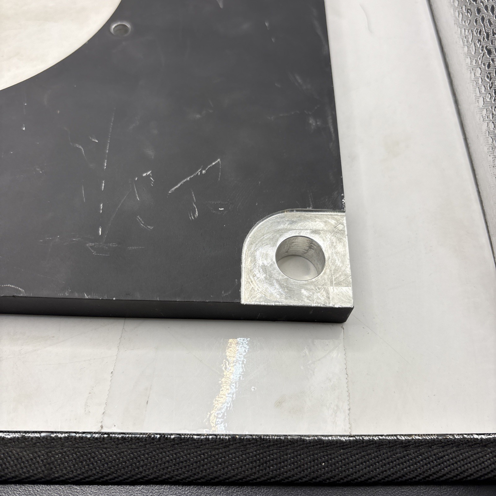 Industrial Stainless Steel Plate 12x12x1/2 Inches For Parts, Art, Or Other As Is