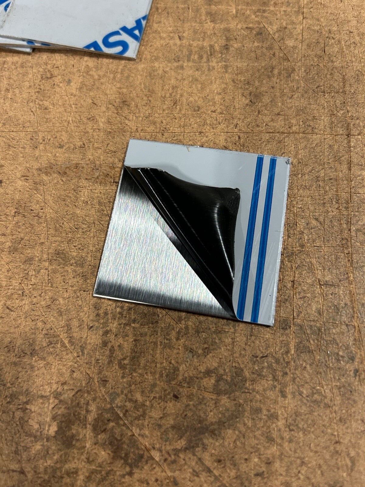 2” X 2” 16ga Brushed T-304 Stainless Steel Square Sheet Metal Plates (10pcs)