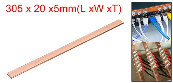Copper Flat Bar 3/16″ Thickness x 25/32″ Width x 12″ Length Copper Bar Stock