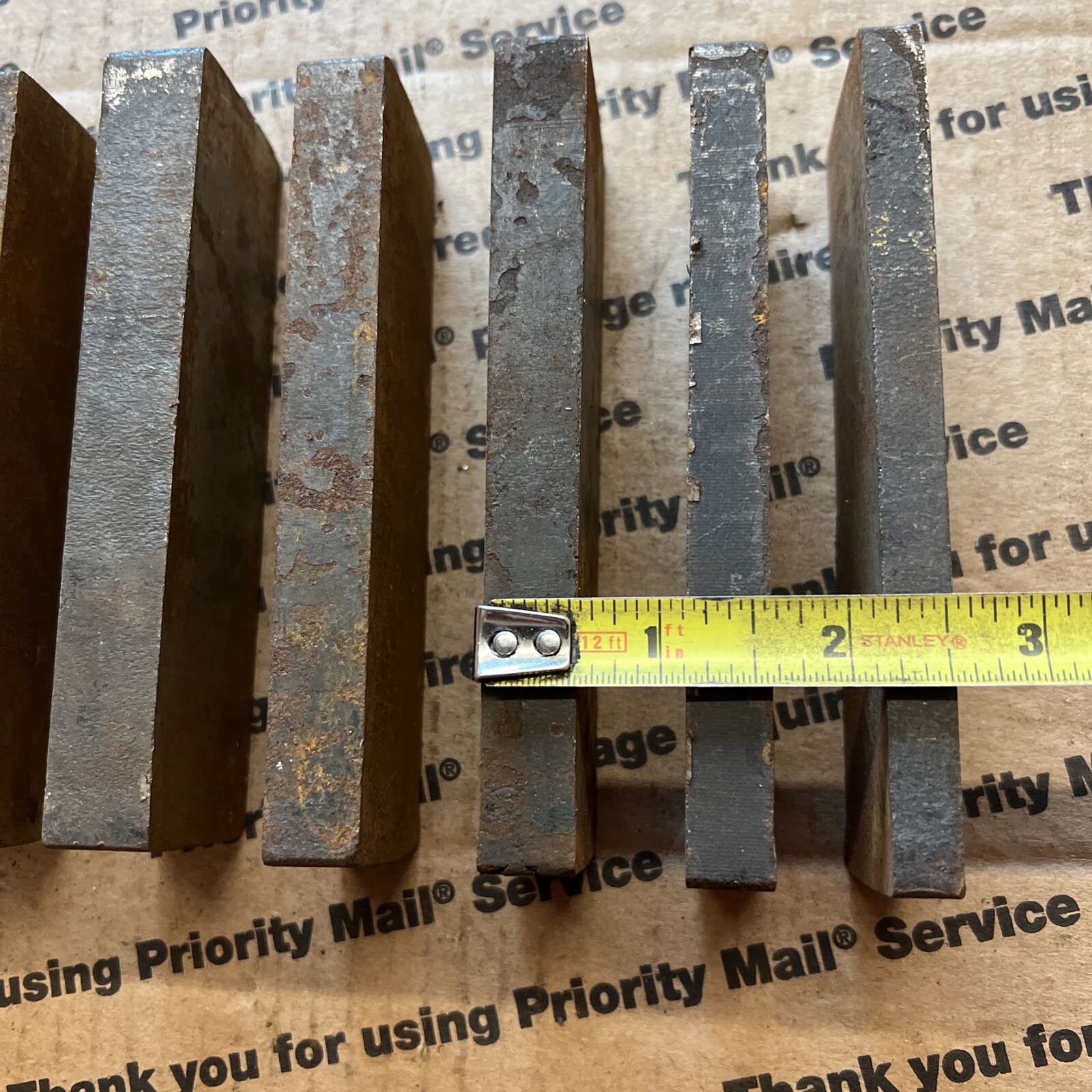 1 1/2 X 5 THICK Flat Steel Bars Blacksmithing Billets Spacers Shims Blocks #2
