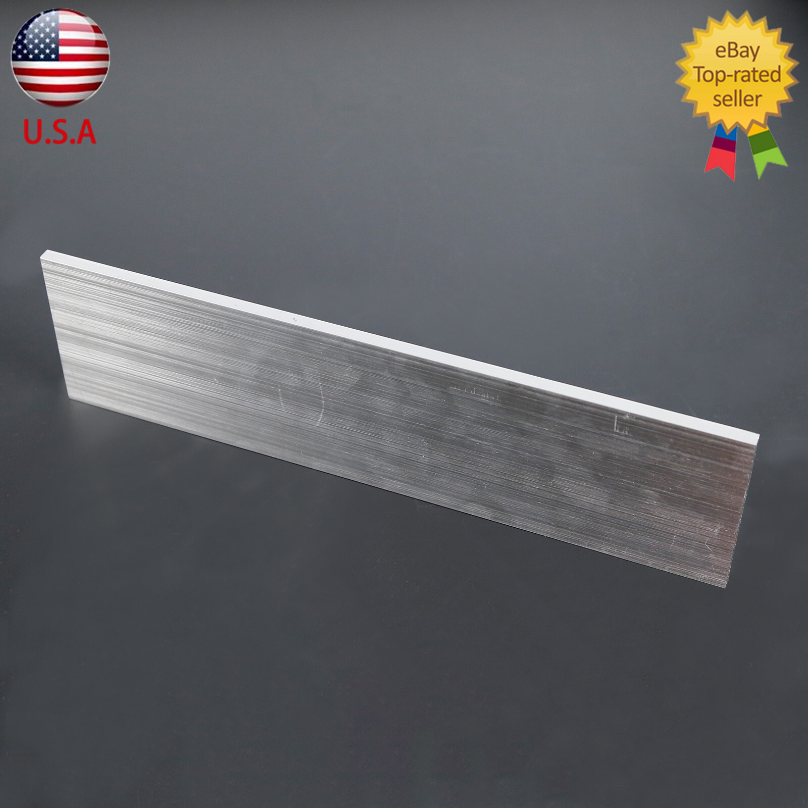 2x Metal T6061 Aluminum Flat Plate Sheet Stock Length 300mm Width 80mm Thick 6mm