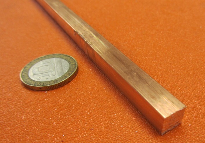 110 Copper Square Bar 1/2 Hard, 5/16″ Thick x 5/16″ Wide x 36 Inch Length