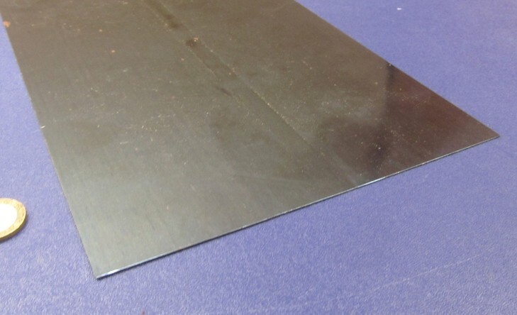 1095 Hard Blue Tempered Spring Steel Shim .030″ Thick x 8.00″ Wide x 24″ Long