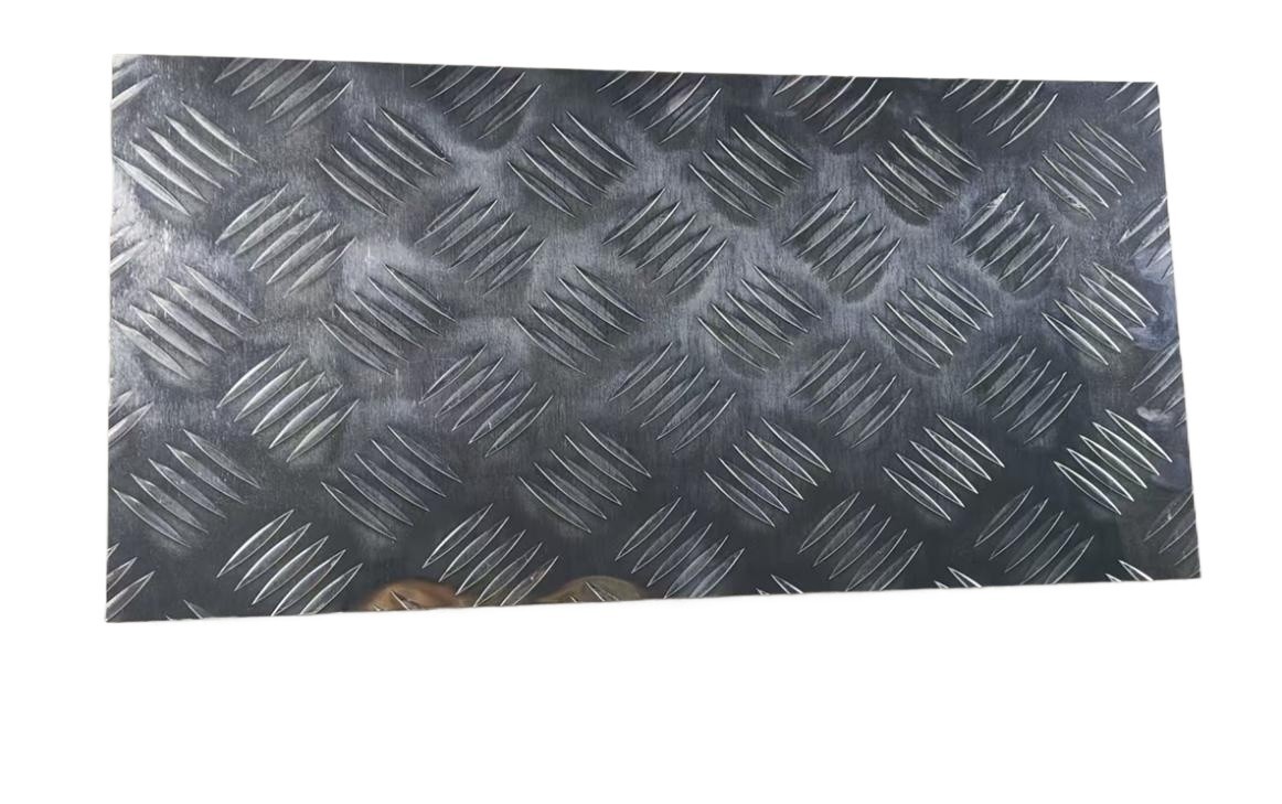 254x508mm 5 Bar Tread Silver Aluminum Sheet Heavy Duty Metal Board