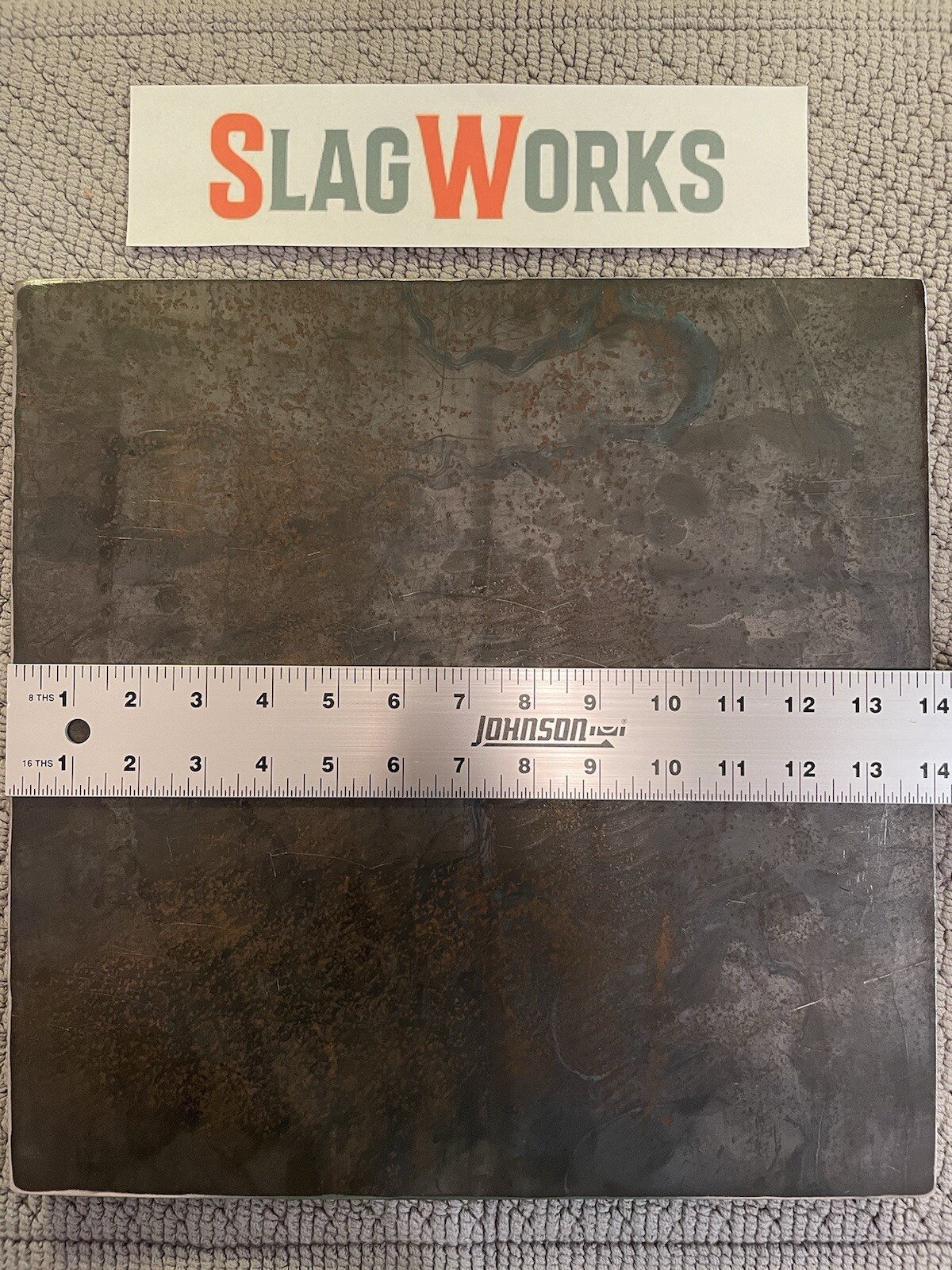 1/8x14x14 inch steel plate 14”x14” A36 Hot Roll Flat .125″ Thick
