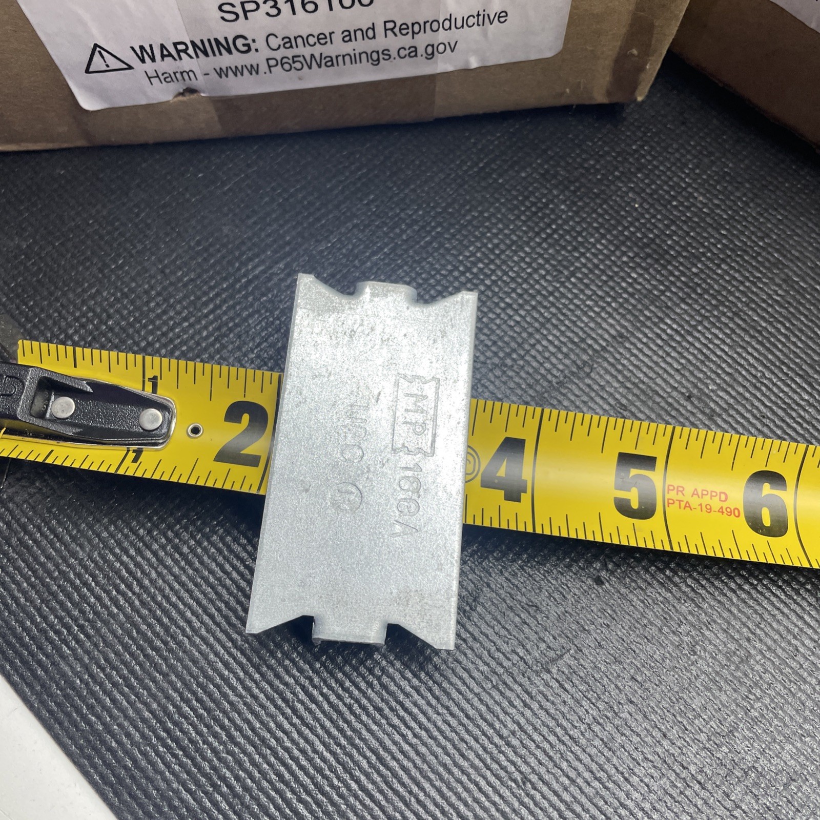 MP safety plates 1 1/2” x 3” 16 gauge residential commercial 100 count 6 lbs. 8