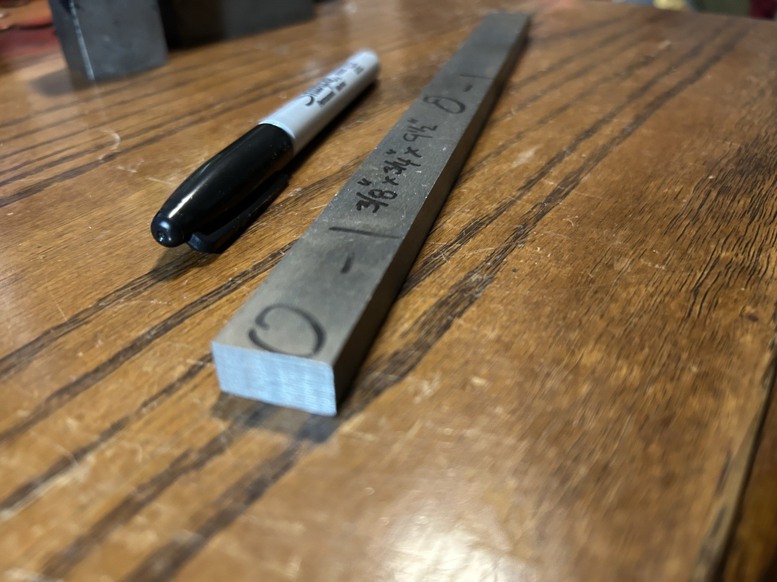 O1 Steel, 3/8″ x 3/4″ x 9-1/2″, Knife / Blade making Stock