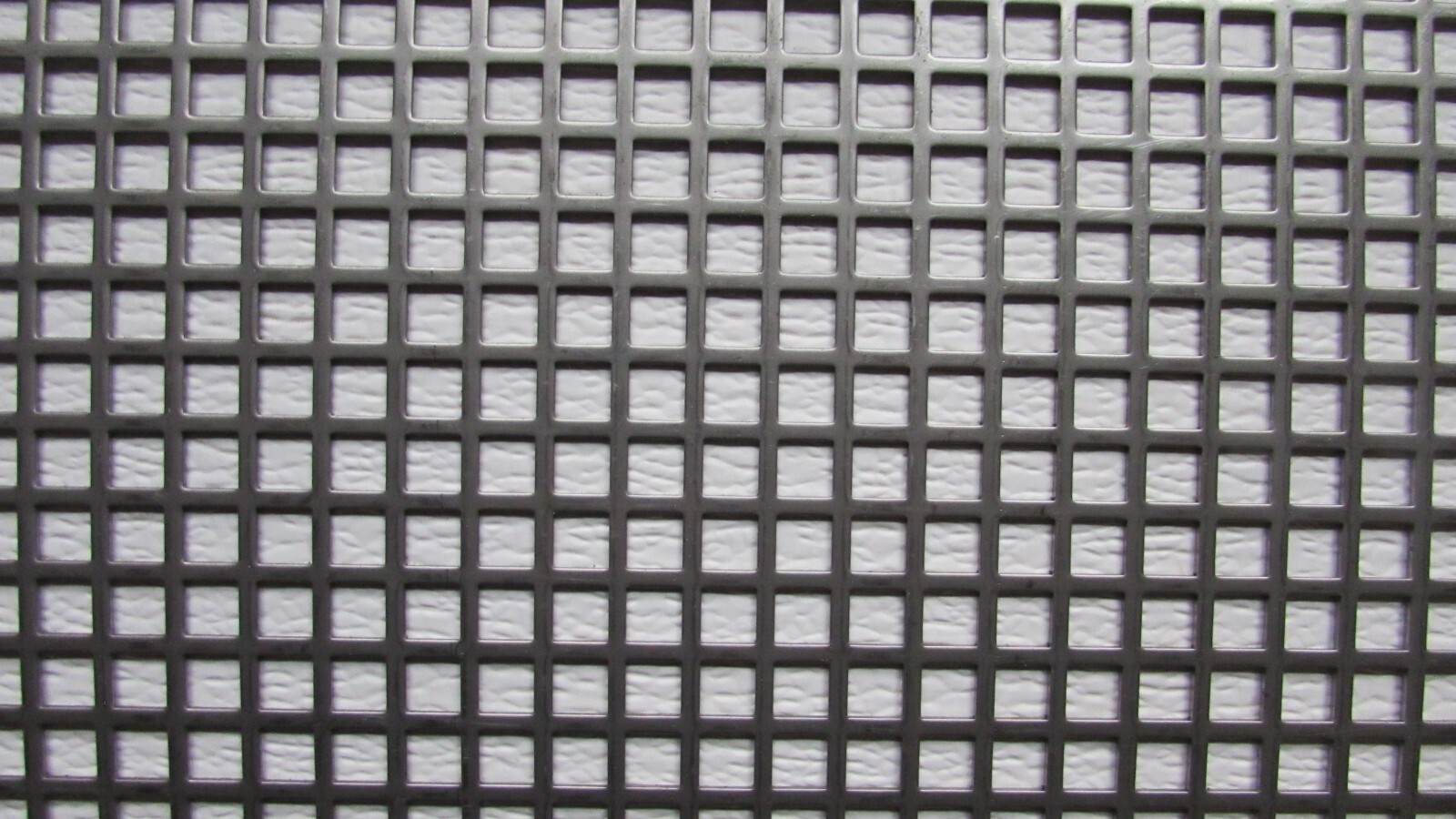 3/8″ SQUARE HOLE PERFORATED CARBON STEEL METAL 16 GA.- —-12″ X 12″