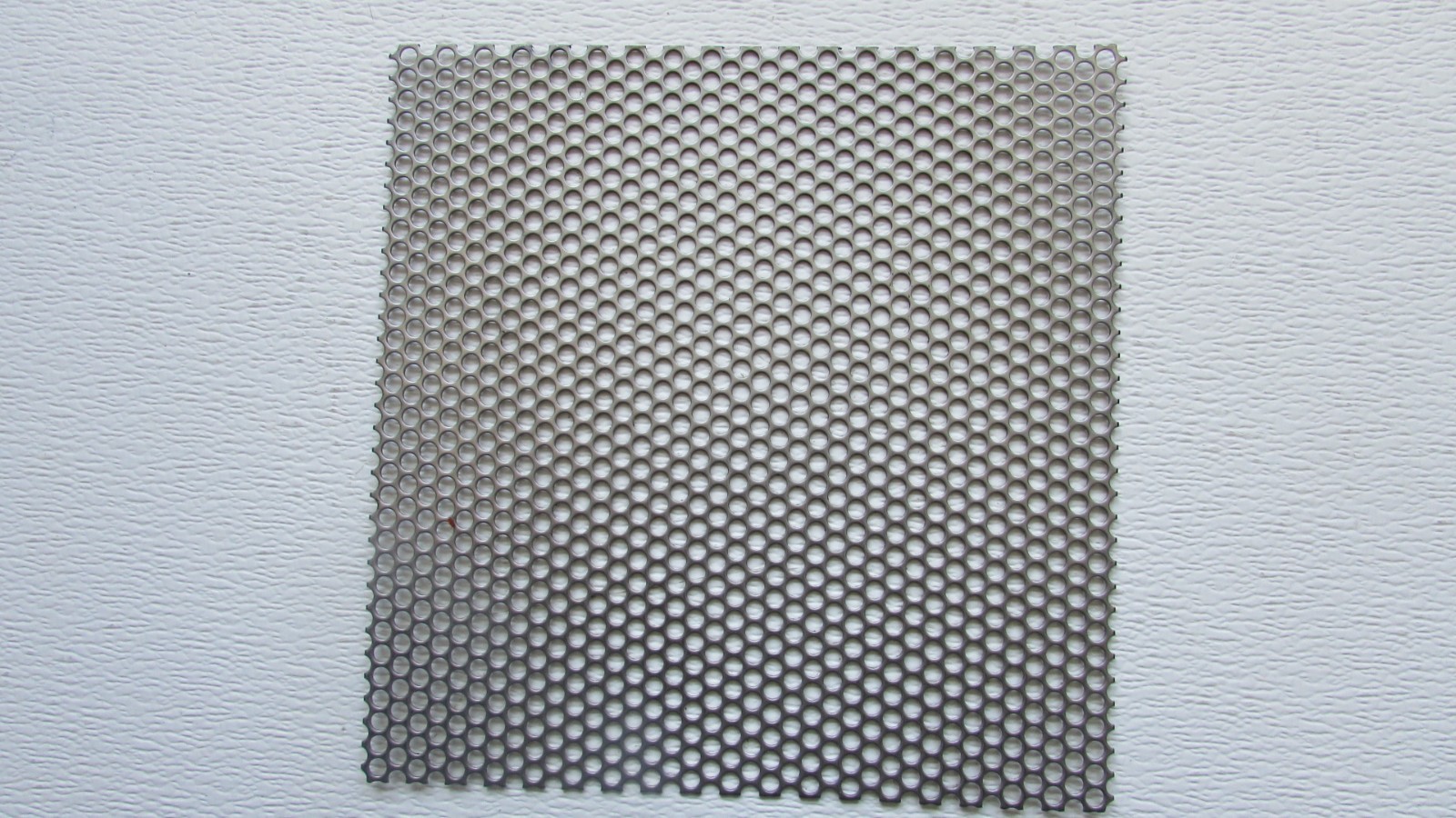 1/4″ HOLES 18 GAUGE CARBON STEEL STEEL PERFORATED SHEET– 12″ X 12″