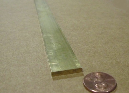 385 Brass Flat Bar 1/8″ Thick x 3/4″ Wide x 4 Foot Length