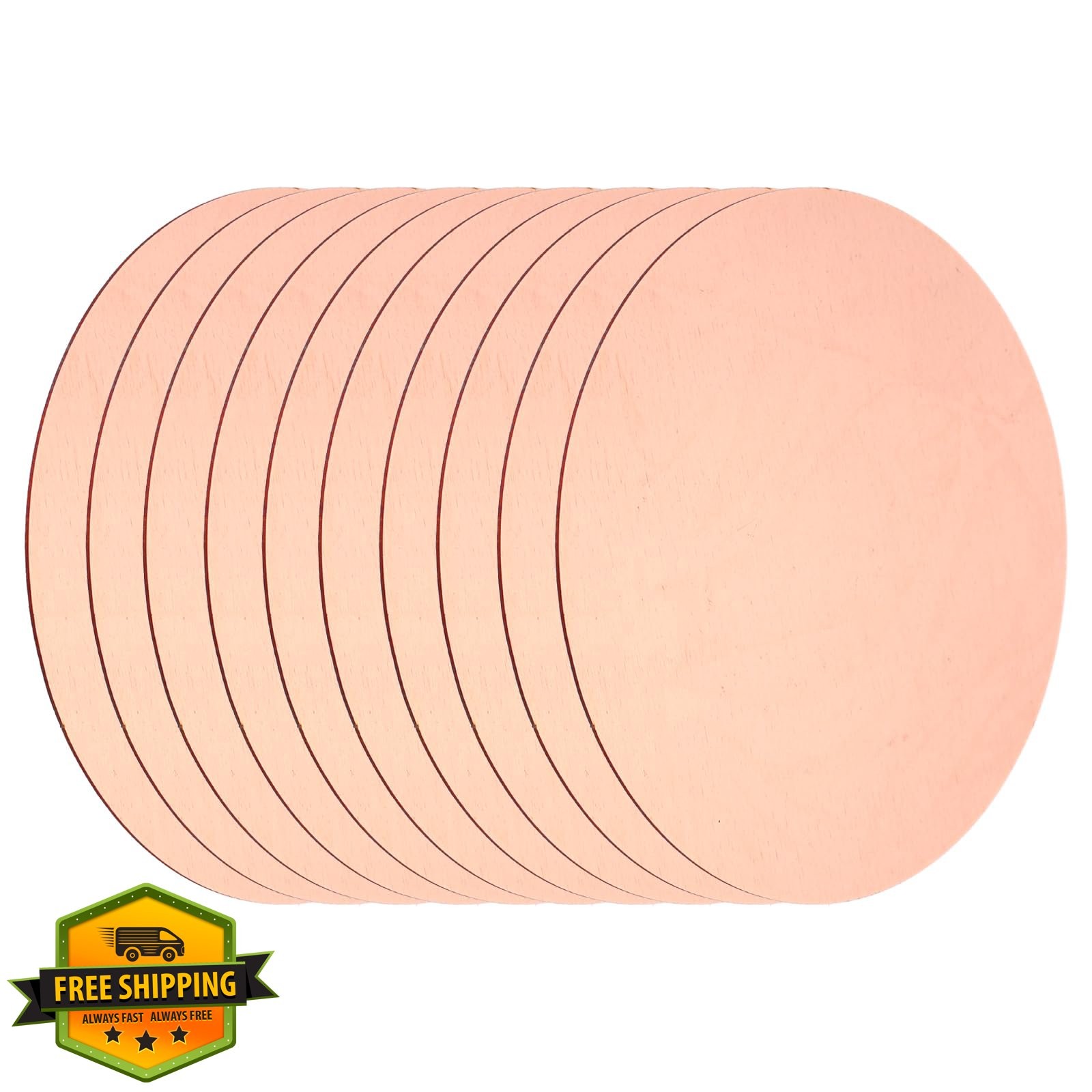MECCANIXITY 60mm Round Copper Plates 10pc