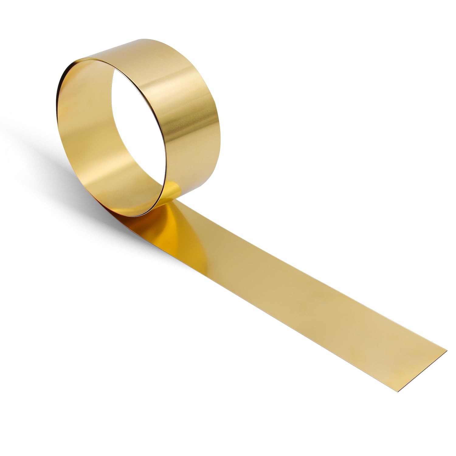 Brass Sheet Roll, Gold Foil Sheets-1000mm x 50mm x 0.3mm Thin Brass Metal Foi