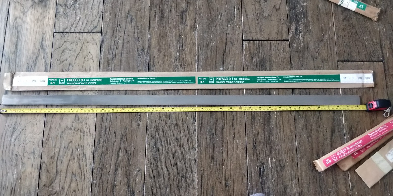Precision Ground Flat Stock 36″ x 1/8″ x 1″ Precision Marshall PRESCO 0-1