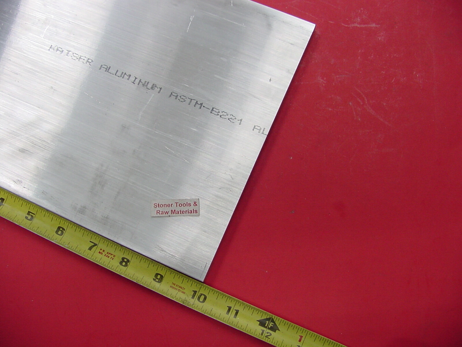12 pieces 1/4″ X 6″ ALUMINUM 6061 FLAT BAR 10″ long T651 Extruded Mill Stock New