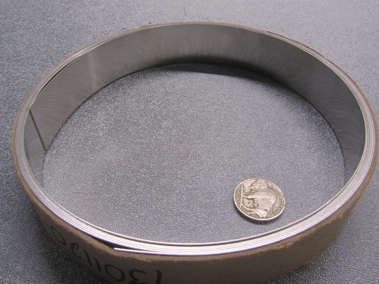 301 Stainless Steel Sheet Shim, .020″ (+/-.0010″) x 1.0″ Width x 10 Foot Length