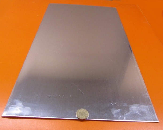1100 Aluminum Sheet Softened (O) .125″ (1/8″) Thick x 12″ Wide x 24″ Long