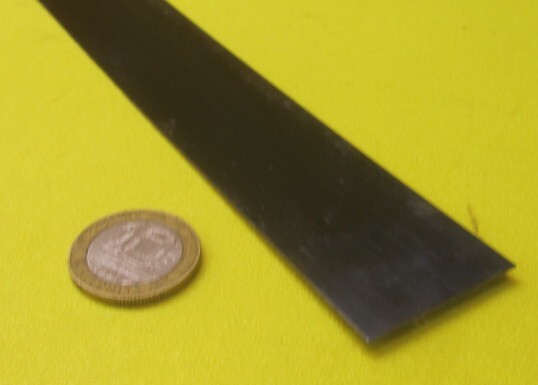 1095 Hard Blue Tempered Spring Steel Shim .050″ Thick x 1.25″ Width x 60″ Long