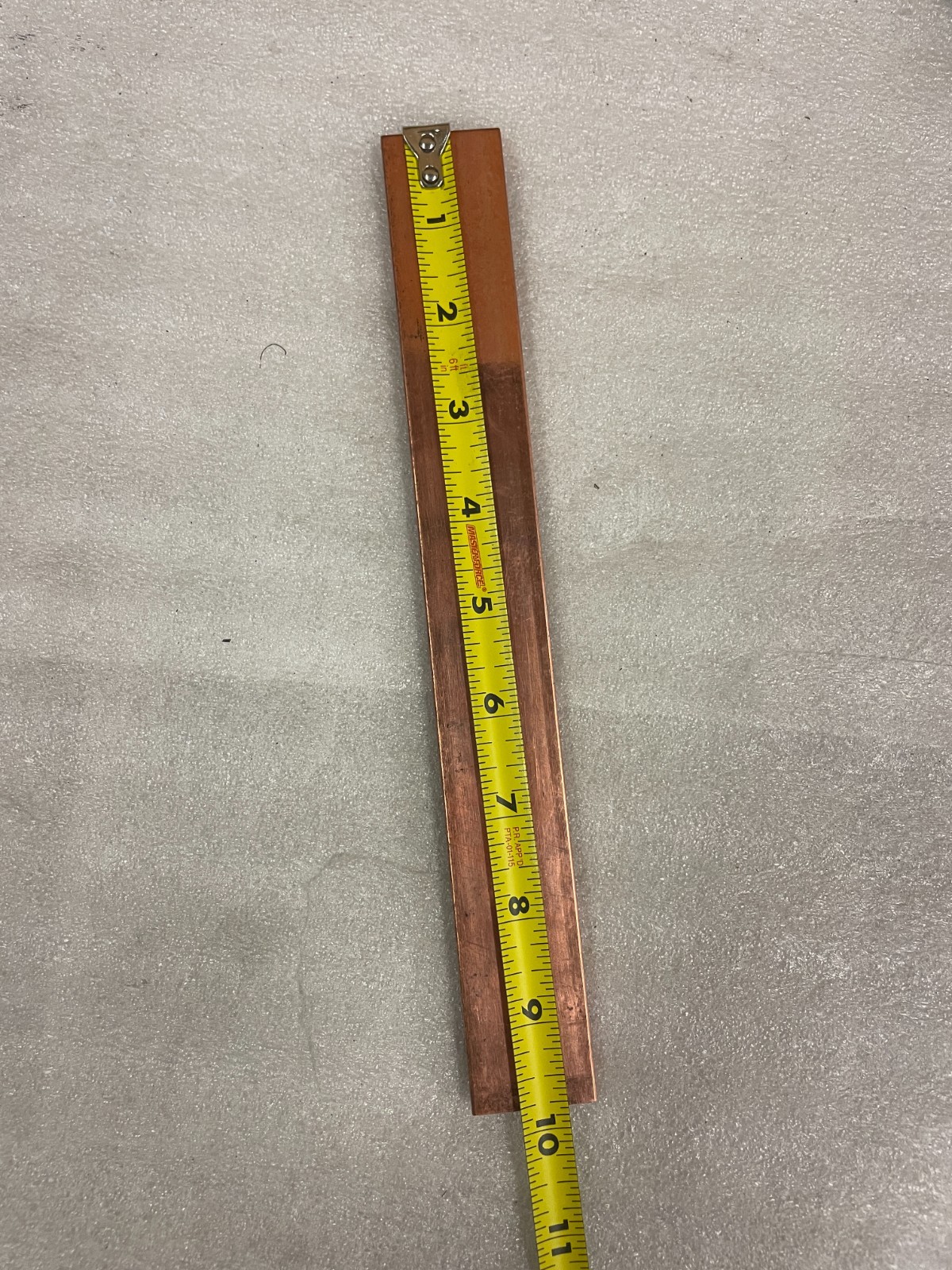Copper Flat Bar 1/4″ Thickness x 1.25″ W. x 9.75″ L. 1100 ETP Copper – 10 pieces