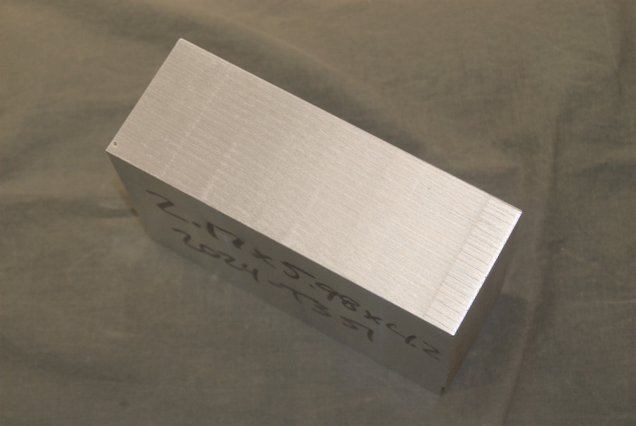 2024 – T351 Plate – 2.17″ x 4.2” x 5.98″ *5.5lbs*