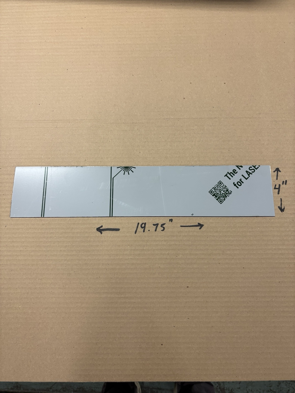 16 Gauge (.063” Thick) Stainless Steel T-304 Sheet 4” x 19.75” – Paper&brushed