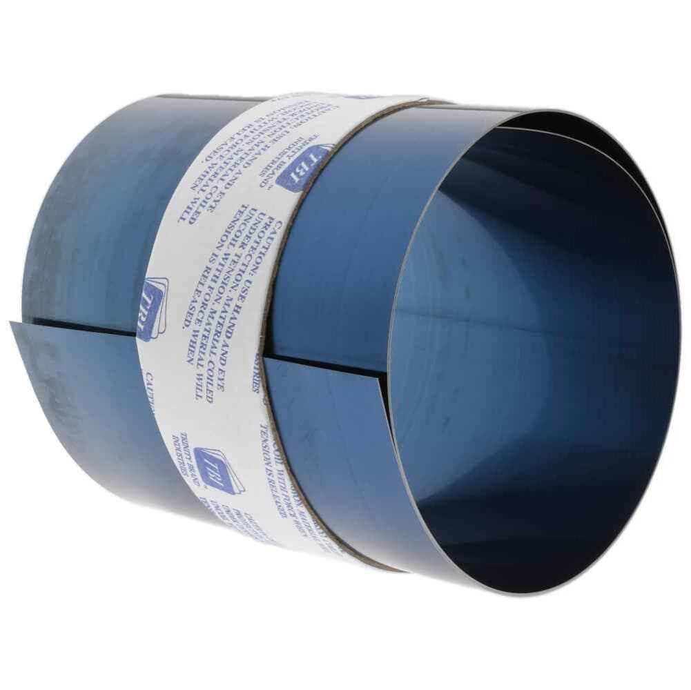 Grade 1095 Blue Tempered Spring Steel Roll: 50″L x 6″W x 0.015″Thick