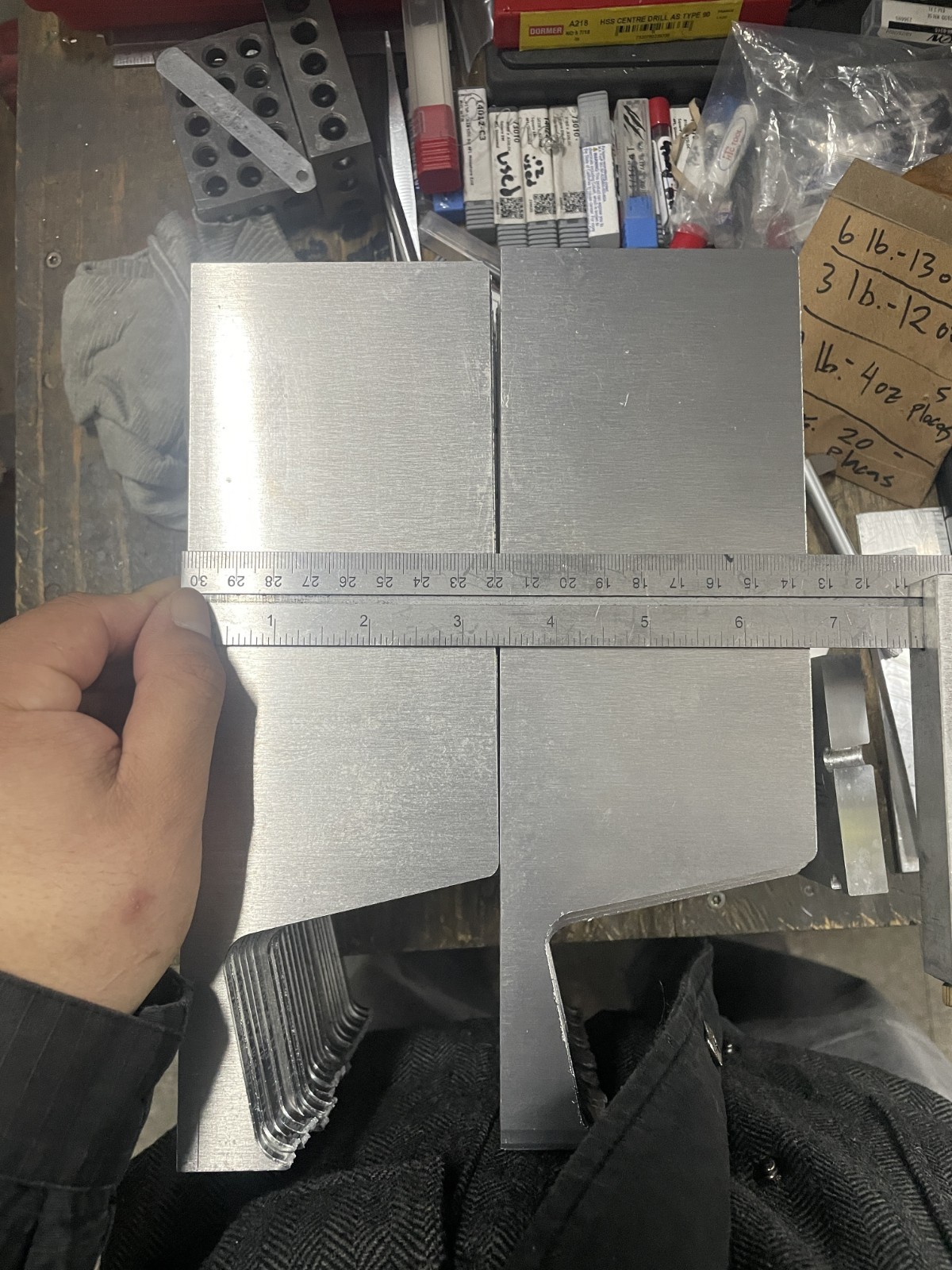 1 piece 5052 Aluminum Plate 1/4″(0.25″) x 7″ x 3″ – Flat Sheet – Remnant/Drop