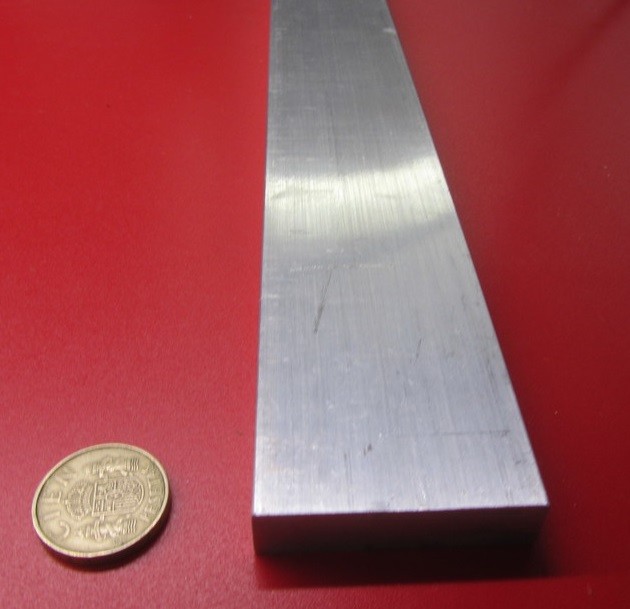 2024 T651 Aluminum Bar, 1/2″ (.500″) Thick x 2.0″ Wide x 12″ Length