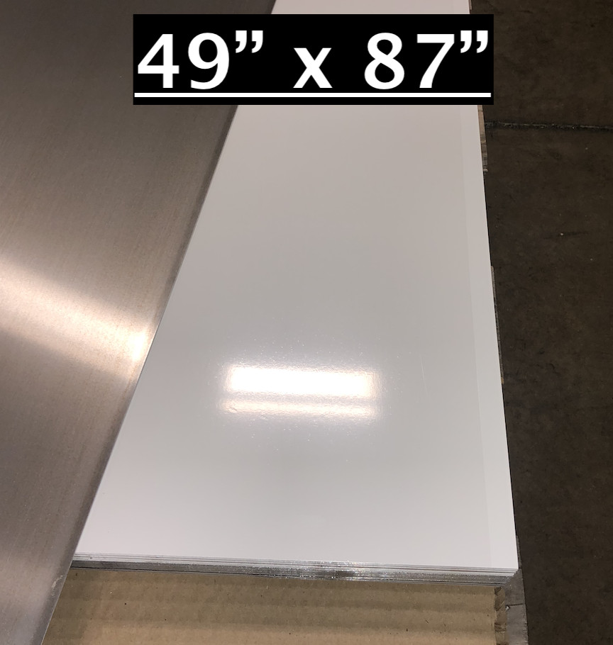 49″ x 87″ White Aluminum Sheet, Flat .030” Thick – Cargo Trailer Repair, etc.