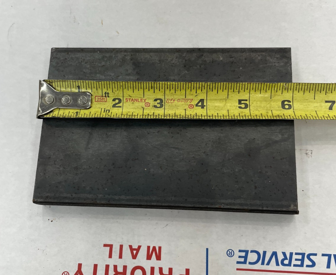 5/8″ A36 STEEL PLATE 4″ X 6″ X .625″ THICK HOT ROLL FLAT PLATE BLACKSMITH