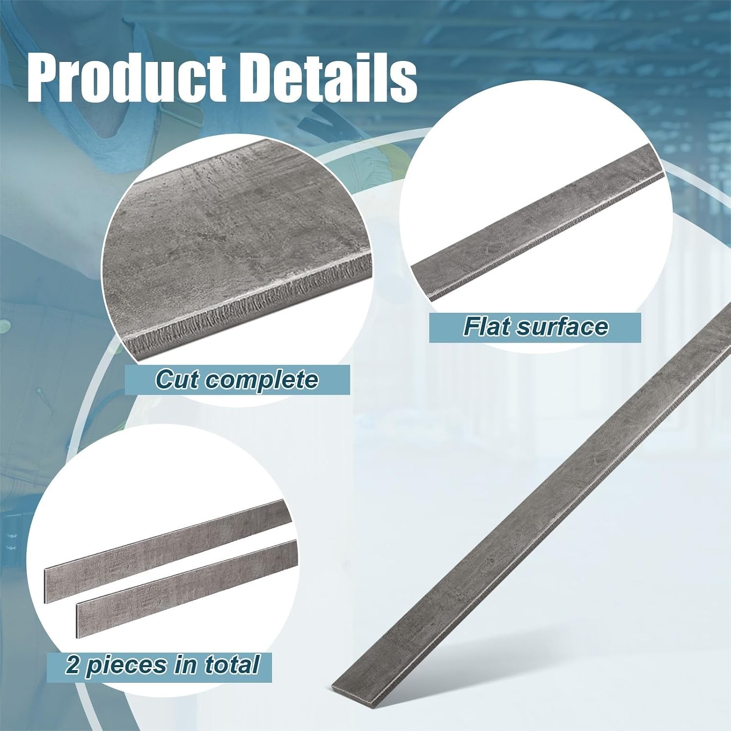 Steel Flat Bar 24″ – Hot Rolled A36 Metal Stock (2 Pcs)