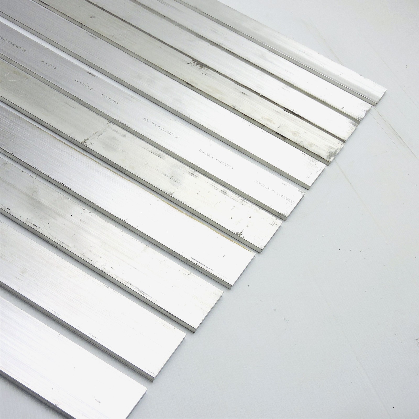 .375″ thick 3/8 Aluminum 6061 PLATE 2.375″ x 12″ Long QTY 11 sku 335715