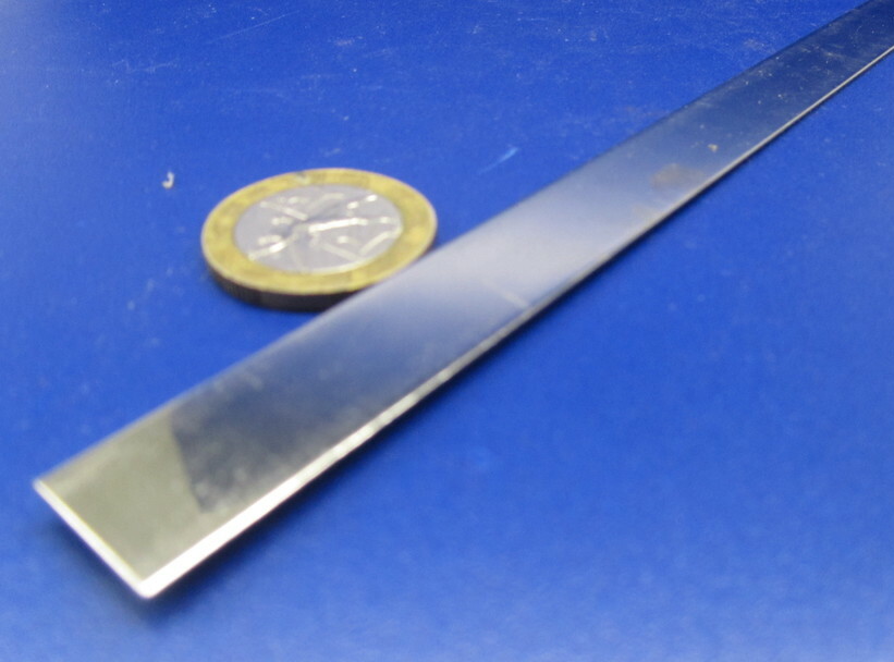 301 Stainless Steel Sheet Shim, .010″ (+/-.0007″) x 3/4″ x 10 Foot Length