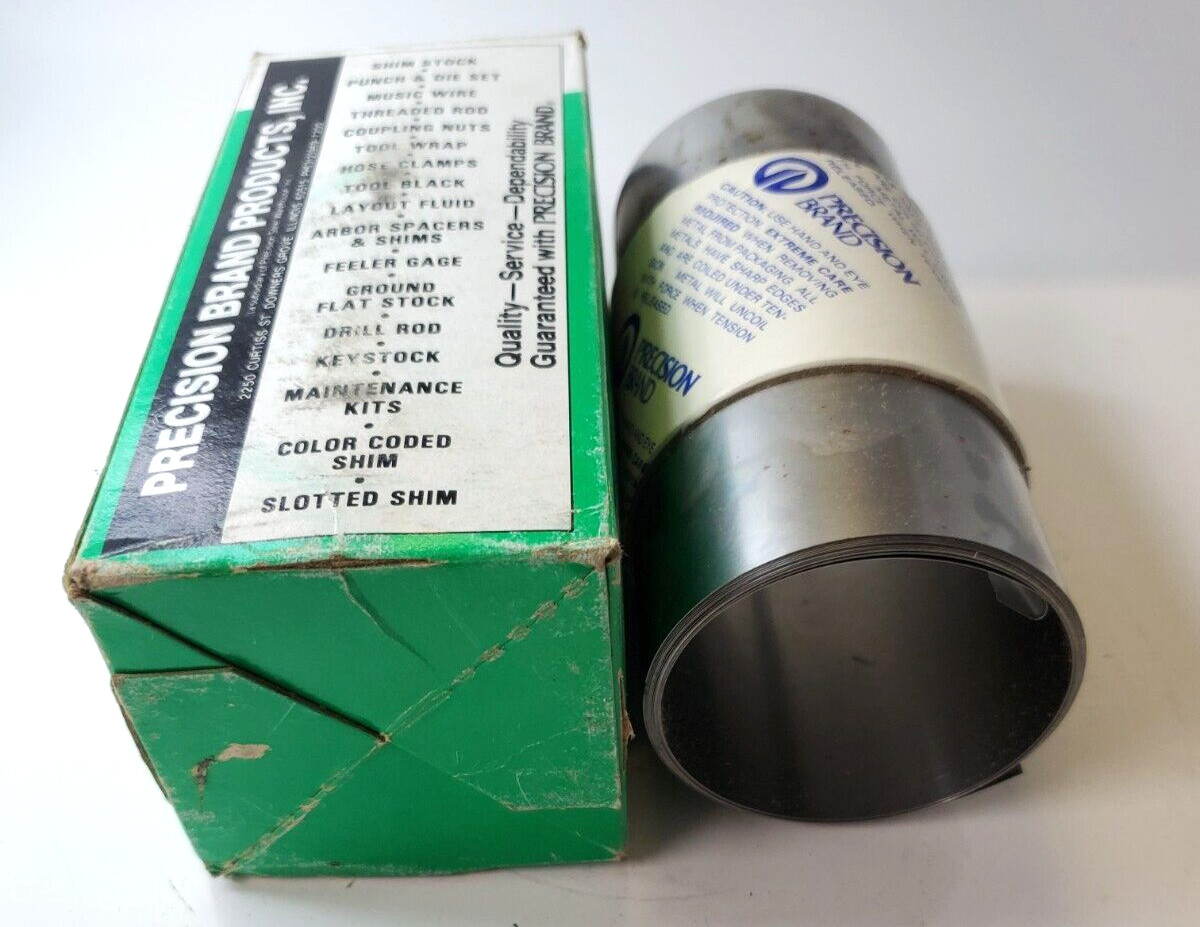 PRECISION BRAND STEEL SHIM 698158 6″ X 180″ ROLL CODE 16AJ6 6X180 .006 GAGE