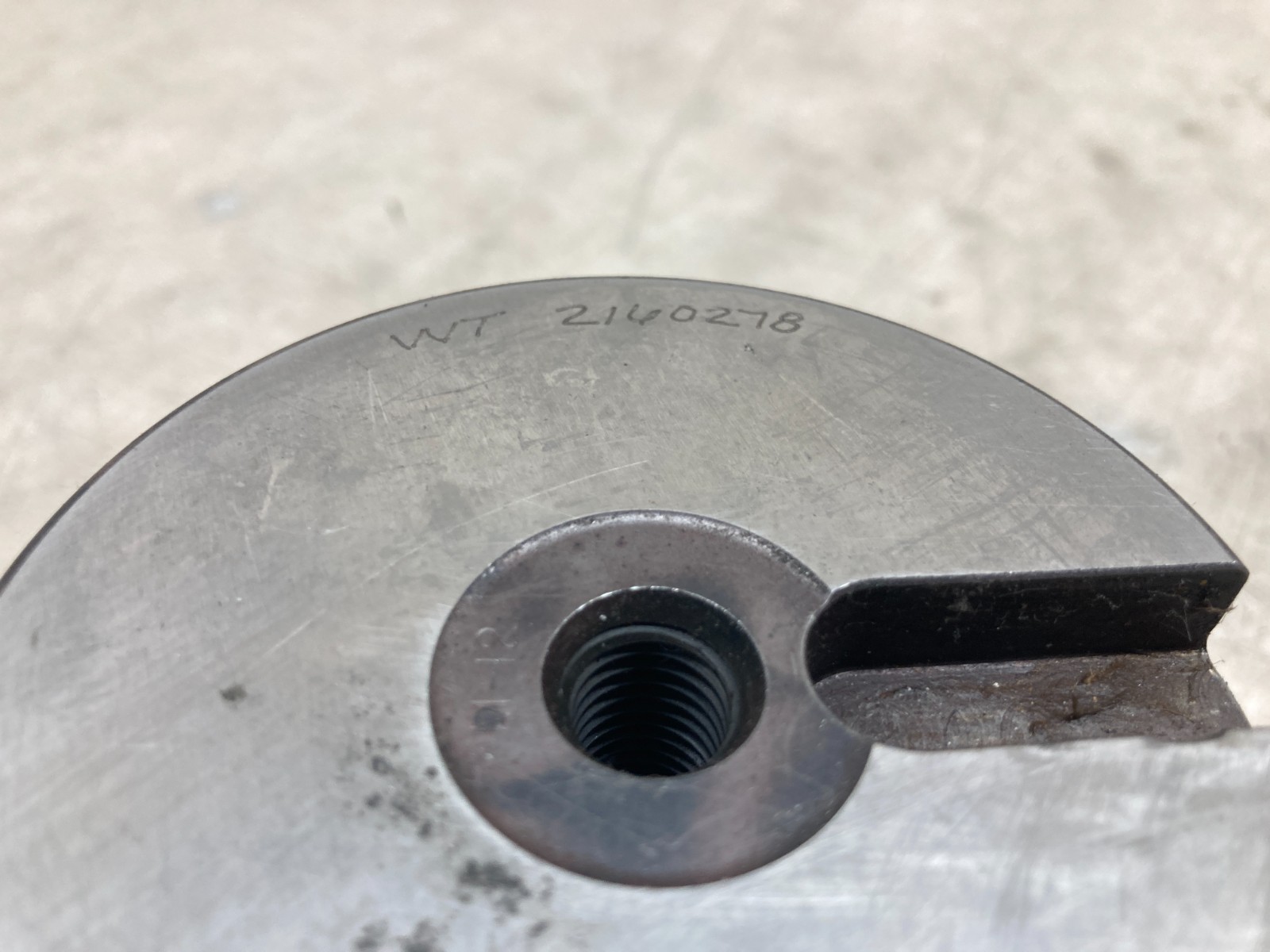 Wilson Tool 1.25 THK Emboss RD Make Die Base-Rework Punch & Die Cap W/ Sample