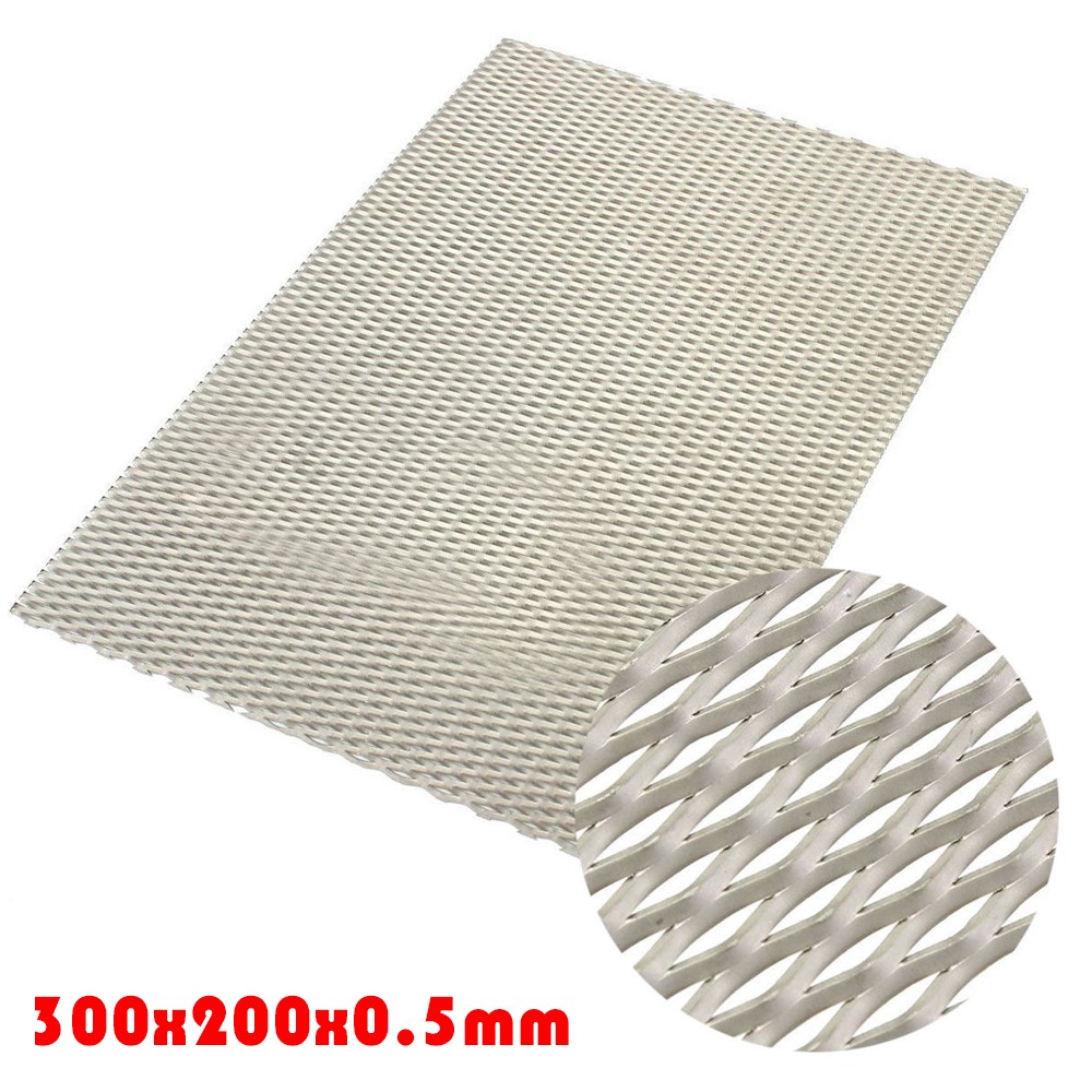 1PACK 300mmX 200mm X 0.5mm Metal Titanium Mesh Sheet Perforated Plate Expanded