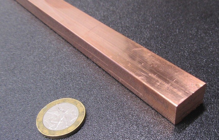182 Copper Bar 1/2″ Thick x 3/4″ Wide x 3 Foot Length