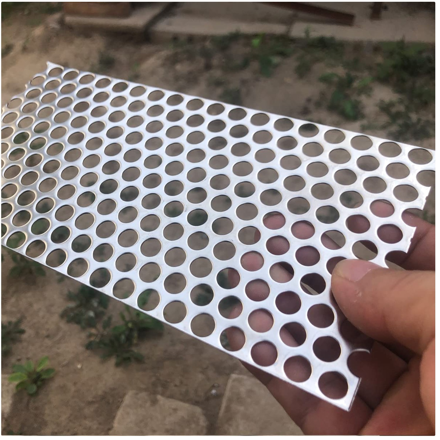 Stainless Steel Perforated Metal Sheet 7.8″x3.9″