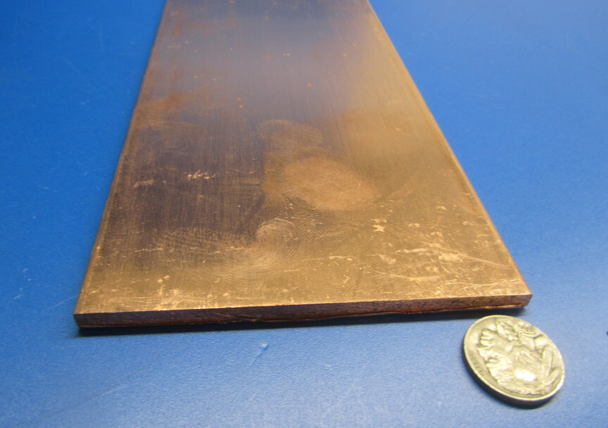 110 Copper Bar 1/2 Hard, 3/16″ Thick x 4″ Wide x 36 Inch Length