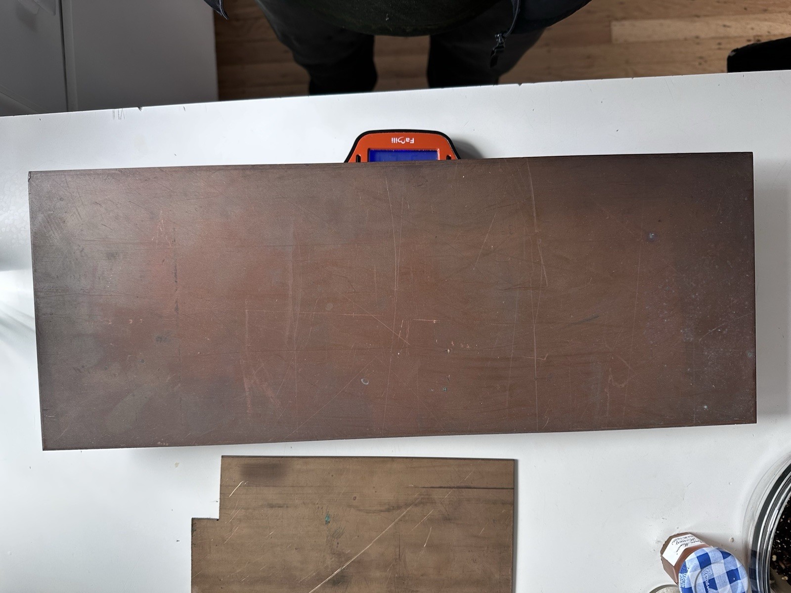 110 Copper Sheet flat .125″ x 7.0″ Wide x 18.3″ 5lbs. 2.6oz.