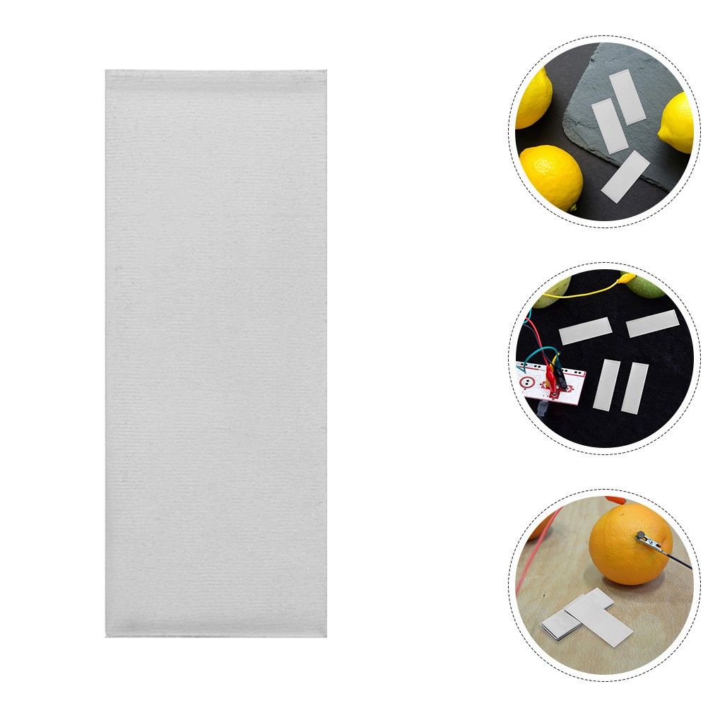 12Pcs Pure Zinc Plates Durable Conductive Sheets for School Science Experiments