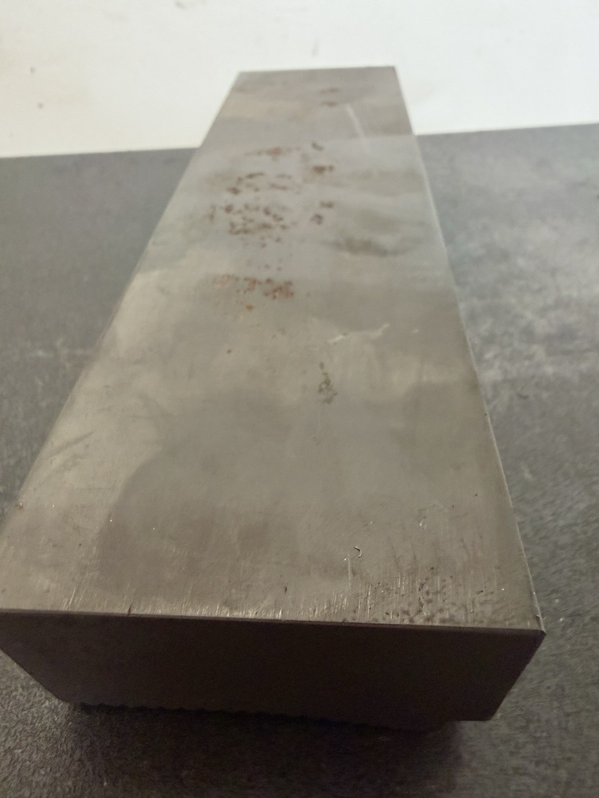 LOT OF (1), D-2 TOOL STEEL BAR STOCK flat plate D2, 1 1/2″ x 2 5/8″ x 8-7/8″